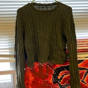 Green sweater from Stradivarius